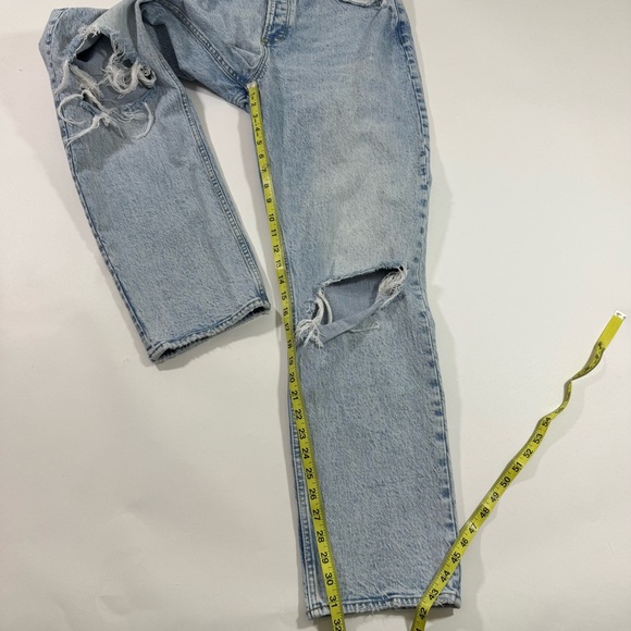 Abercrombie The Dad Jeans High Rise Acid Wash Curve Love - Picture 6 of 9
